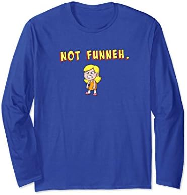 Unisex Long Sleeve Not Funneh. Shirt Medium Royal Blue