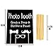 Photo Booth Props - Set with Chalkboard Style Sign With Stand | Perfect for Weddings, Birthdays, or any Celebration | 60 Pieces