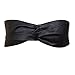 Womens Faux Leather Wrap Around Obi Style Waist Band Belt (Black Faux Leather)