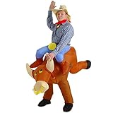 Gemmy Industries Hk Mens The Illusion Bull Rider Adult