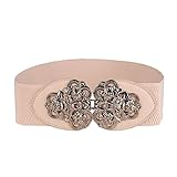 AWAYTR Women's Fashion Vintage Wide Elastic Stretch Waist Belt Waistband
