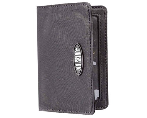 Big Skinny Card Case Slim Wallet, Holds Up to 16 Cards, Black