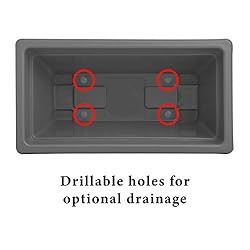 BackyardBounty Rectangle Planter Box, 16 Inch