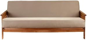 SureFit Home Décor Twill Futon Sofa Cover, 100 Percent Cotton, Machine Washable, One Piece, Tan Color