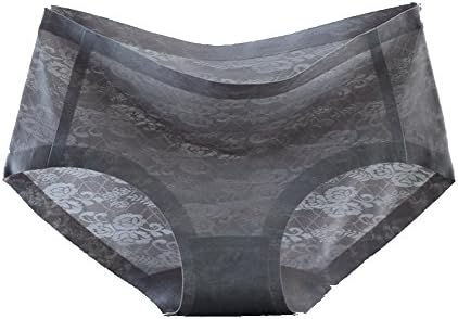 PNDGMSCY Woman sexy breathable waist seamless underwear cotton crotch triangle pants gray L