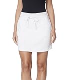 32 DEGREES Women Ultra Soft Stretch Golf Skort, White, XLarge