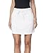 32 DEGREES Women Ultra Soft Stretch Golf Skort, White, XLarge