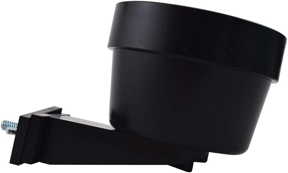 Lixit Quick Lock Removable Cage Bowls for Rabbits, Birds, Dogs, Cats, Gunea Pigs and Other Small Animals. (10oz, Black)