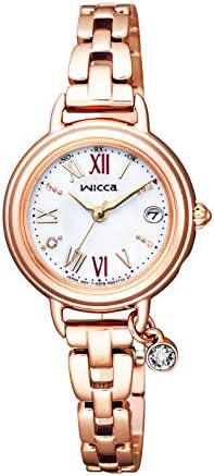 [シチズン] 腕時計 ウィッカ ブレスライン #ときめくダイヤ 替えバンド付 1ポイントダイヤ入 スワロフスキー・クリスタル使用 KL0-561-15 レディース ピンクゴールド