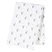 Trend Lab Gray Stag Silhouettes Jumbo Deluxe Flannel Swaddle Blanket - Deer Silhouettes, Gray and White, 48 in x 48 in