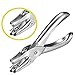 Hand Metal Single Hole Punchers One Hole Paper Heavy Duty Puncher for School, Home and Office (1/4 inch Hole)