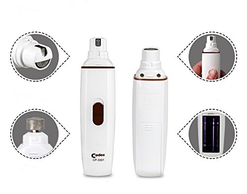 YAVOCOS Professional Dog Electric Claw Nail Grooming Tool Pet Toenail Paws Grinder Clipper Cutter Auto Pedicure Equipment for Animal - Thumbnail 4