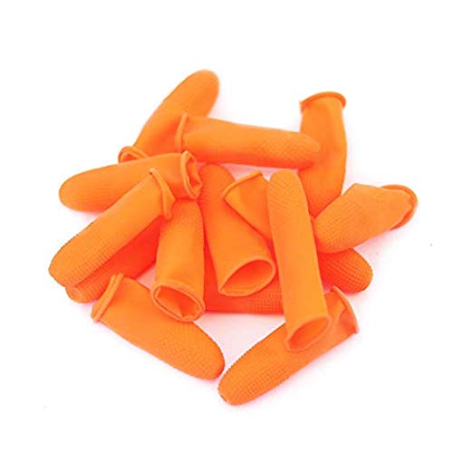 COOSKIN Latex Finger Cots Reusable Rubber Fingertips Protective Glove