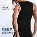 Ctrilady Men’s Wetsuit Top, Neoprene Vest with Front Zipper, UV Protection, Sleeveless Workout Top for Swimming Diving Surfing and Canoeing