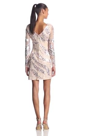 long sleeve short cocktail dress