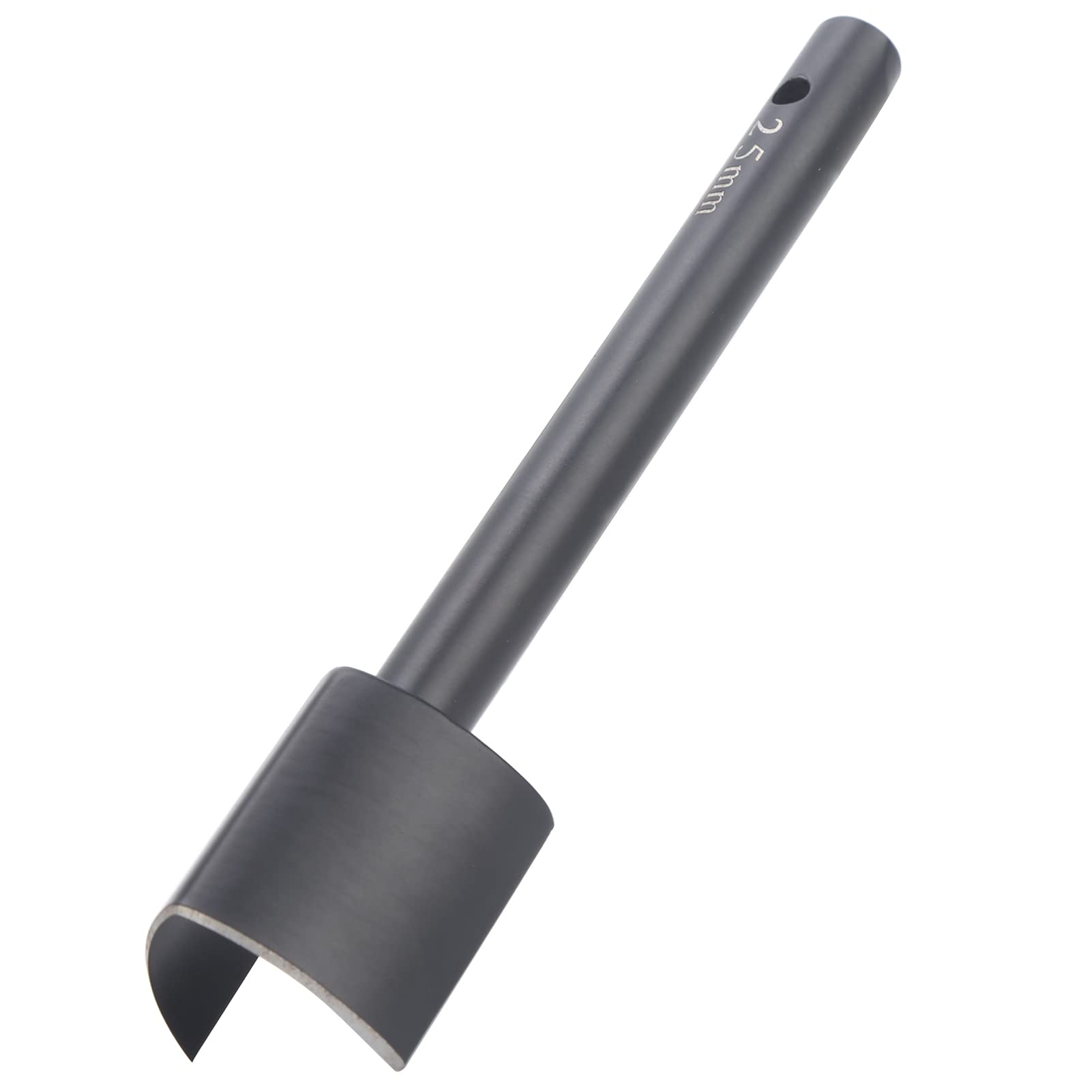 Zerone 25mm V Shape Leather Punch Tool, Steel Cutter with Non-Slip Handle for Leather Craft, Belt, Strap, Wallet, Bag DIY