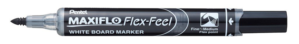 Pentel Maxiflo Flex-Feel Whiteboard Marker Pack of 1 Black