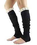 Chalier Women's Leg Warmers Boot Socks Lace Boot Cuff Womens Boutique Socks