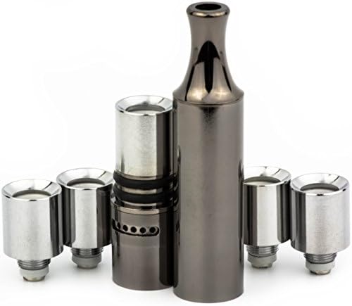 Coil Monster VariFlow Full Metal Hitter with Dual Quartz Coil Heating Elements, 5 Cartridges
