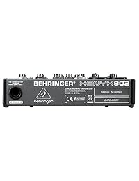 Mezcladora Behringer Xenyx 802 premium 8 entradas 2 buses con preamplificadores de micrófono Xenyx y equalizadores británicos