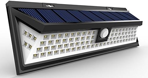 Solar Lights Outdoor 90 LED, Super Bright Wide Angle Solar Powered Light, Wireless Security Waterproof Wall Lights for Garage Patio Garden Driveway Yard RV, 90 LED