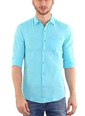 sky blue plain shirt