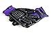 H HANDSON Pet Grooming Gloves - Patented #1 Ranked, Award Winning Shedding, Bathing, & Hair Remover Gloves - Gentle Brush for Cats, Dogs, and Horses (Purple, Medium)