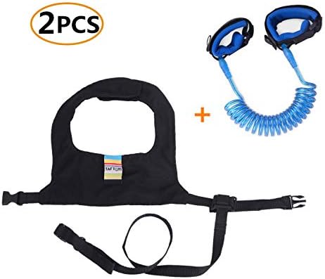 Emwel Anti Lost Safety Wrist Link Belt & Baby Harness & Reins, Baby Toddler Reins Safety Harness Strap Leash Walking Hand Belt Child Kids Travel Cares Safety Restraint Wristband