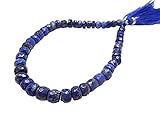 Natural Snow Flake Obsidian 6-7 Mm Faceted 8 Inch