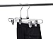 Quality Chrome Pant & Skirt Hanger Set - 8-Pack with 360-Degree Swivel Hooks - Durable, Anti-Rust Hangers for Clothes, Jeans & Trousers
