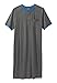 KingSize Men's Big & Tall Short-Sleeve Henley Nightshirt
