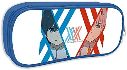 NarcNton Darling in The FRANXX Pencil Case Pen Pouch Bag Office Student Canvas Stationery Bag
