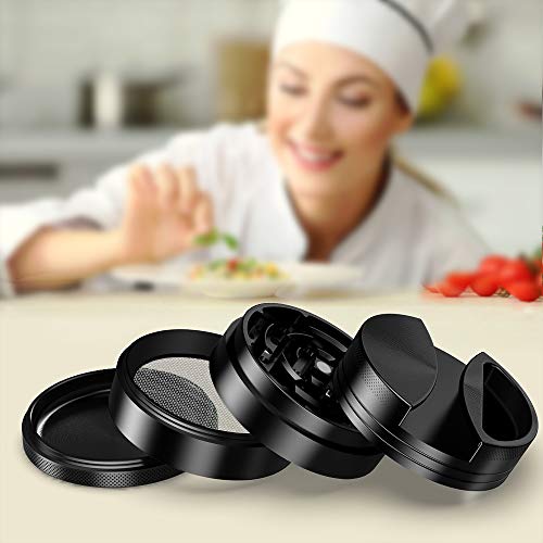 iRainy [Large 3 Inches] Spice Herb Grinder with Pollen Catcher, 4