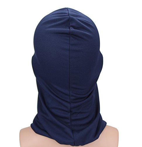 GANWAY Outdoor Sunscreen Cap Protective Head Tactics CS Hat Balaclava Ski Motorcycle Face Mask (blue)