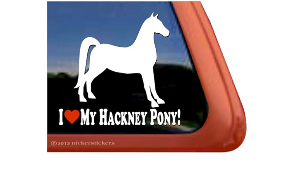 Amazon Com I Love My Hackney Pony Horse Trailer Vinyl Window Decal Sticker Automotive