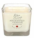 Scented Soy Candles - Pink Grapefruit & Rosemary from Skore Candle - 14 oz. Made with pure, natural soywax. Best way to eliminate kitchen odor. Infuse sweet fragrance scents throughout your home now!