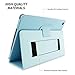 Snugg iPad 9.7 (2018/2017) & iPad Air Case, Baby Blue Leather Smart Case Cover Apple iPad Air and New iPad 2017 9.7