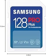 Samsung PRO Plus 128GB SD Card UHS-I U3 4K UHD 180MB/s Read 130MB/s Write Camera view 2