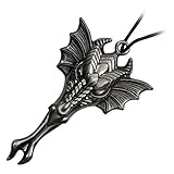 Silver Dragon Necklace Knife With Hidden Blade