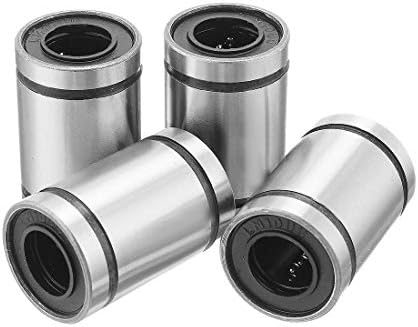 Liyafy LM10UU 10mmx19mmx29mm Linear Motion Bushing Ball Bearing Silver Tone 4Pcs