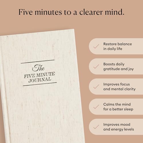 Gratitude Journal with Metal Pen, for More Happiness, Positivity, Mindfulness & Self Care, A Simple Effective Daily Mindfulness Journal, for Women & Men (White)