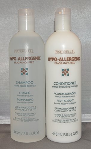 Naturelle Hypo-Allergenic Fragrance-Free Shampoo and Conditioner Set 15 oz each