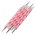 GREEN FABWOOD 5 X 2 Way marblefree Dotting Pen Set for Nail Art Manicure Pedicure, 4 Ounce