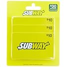 Subway Gift Cards, Multipack of 3 - $10