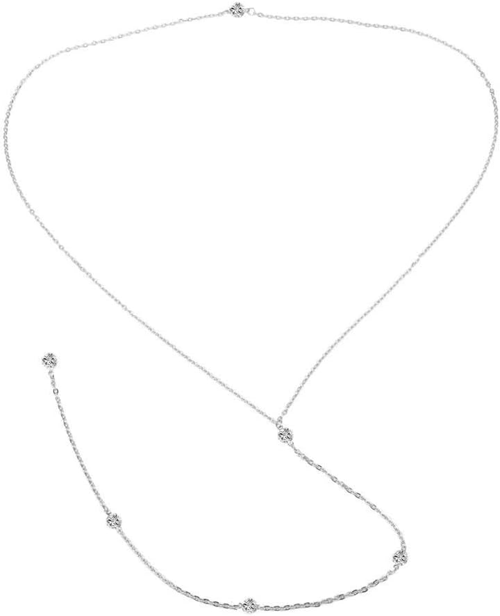 Alinay Sexy Back Necklace Body Chain Retro Fashion Rhinestone The Bikini Back Drop