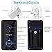 Video Doorbell WONGKUO Wireless Video Doorbell Camera 720P HD Security Smart WiFi Doorbells with Indoor Chime and 2 Rechargeable Batteries,Real-Time Video and Two-Way Talk,Night Vision