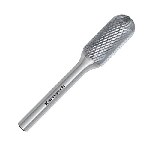 Karnasch 113022.043 3mm Ball Nose Cylinder Shape Uncoated Carbide Burr Extra Fine Cross Cut WRC