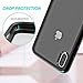 ZUSLAB Tough Fusion Case Compatible with Apple iPhone Xs Max, with Transparent Hard PC Clear Back Cover, Soft Silicone Rubber Bumper, Anti-Scratch Shockproof Hybrid Protective Case-Matte Black