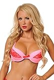 Velvet Kitten Lots Of Love Sexy Padded Underwire Bra with Lace Trim B23783