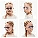 Kids Glasses Oval Frame tr90 Flexible Eyeglasses with Clear Square Lens for Boys Girls(Age 2-5)
